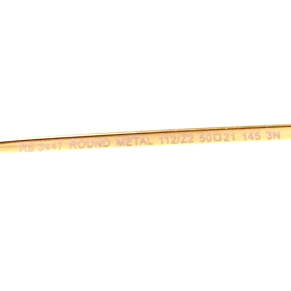 Ray-Ban Circle Pink Mirror Sunglasses RB3447 Gold Round Frame 001/Z2 50-21-145 - Picture 10 of 13